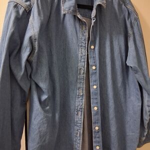 Universal Thread Light Blue Denim Shirt XL